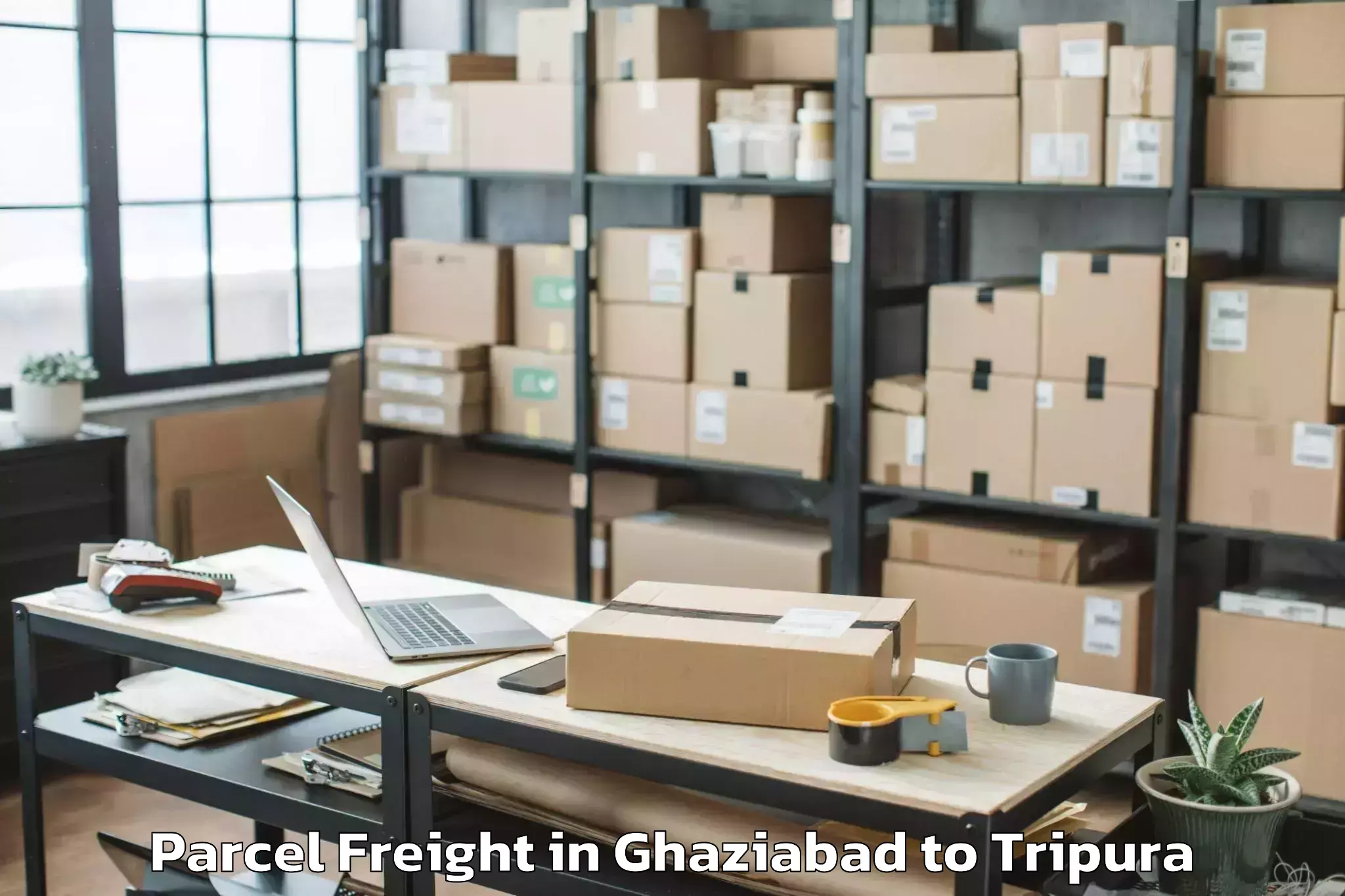 Professional Ghaziabad to Maharaja Bir Bikram University Parcel Freight